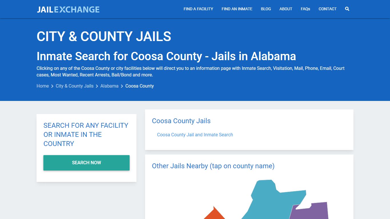 Inmate Search for Coosa County | Jails in Alabama - Jail Exchange